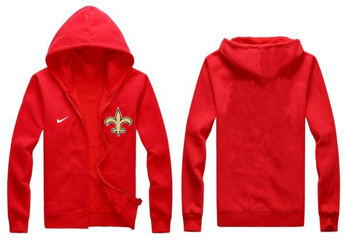 Nike Saints Red Full Zip Hoodie