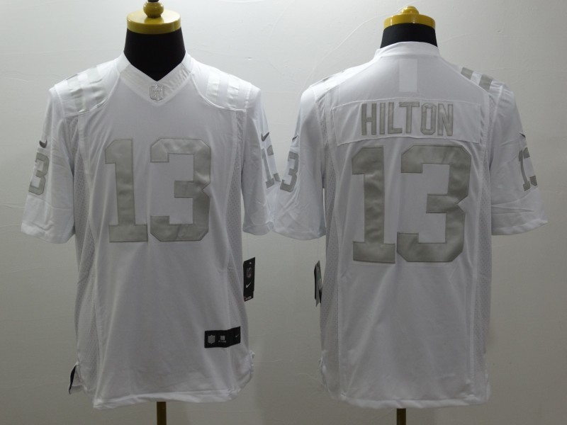 Nike Colts 13 T.Y. Hilton White Platinum Limited Jersey