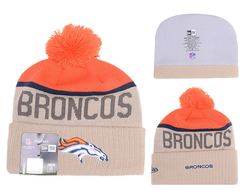 Broncos Khaki Fashion Knit Hat YD