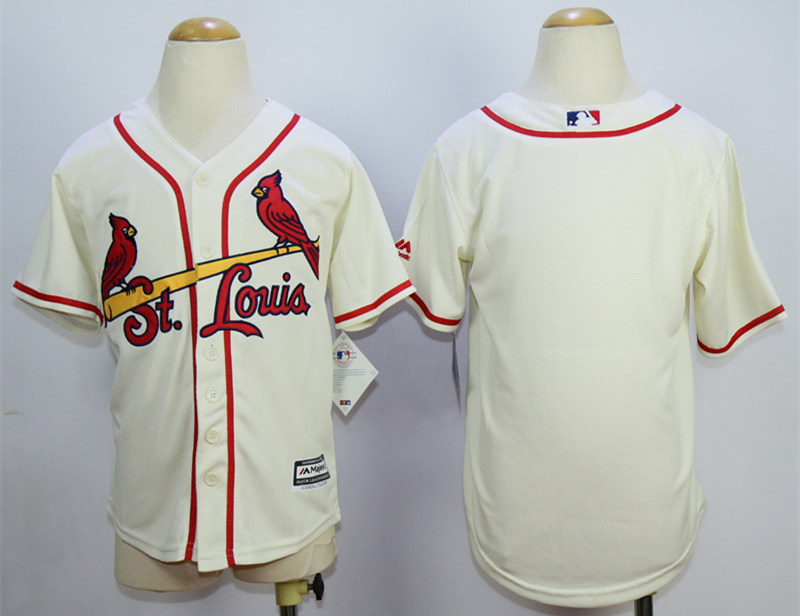 Cardinals Blank Cream Youth New Cool Base Jersey
