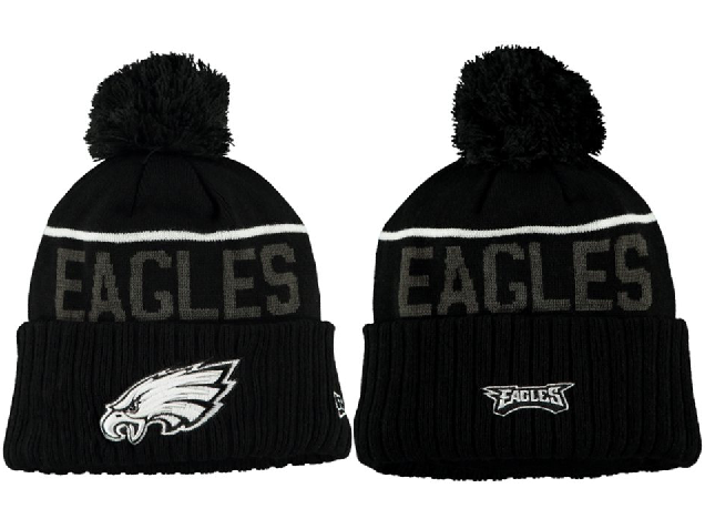 Eagles Black Fashion Knit Hat XDF