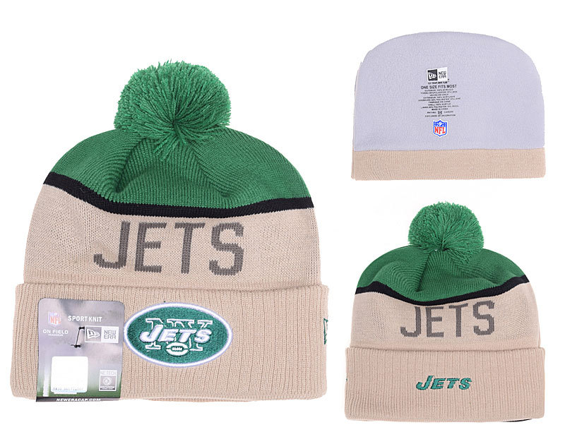 Jets Khaki Fashion Knit Hat YD