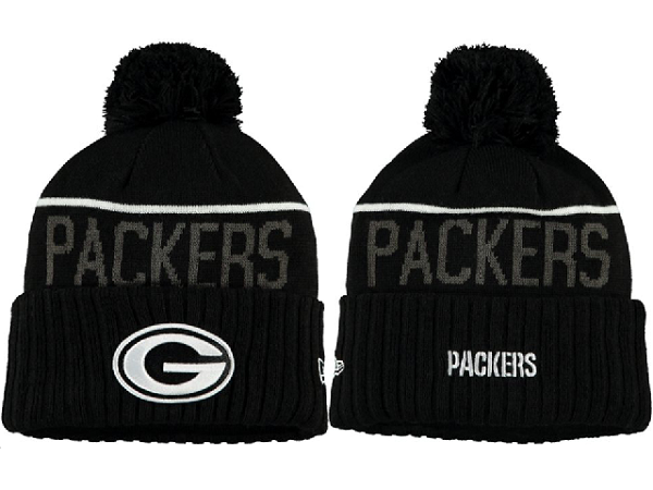 Packers Black Fashion Knit Hat XDF