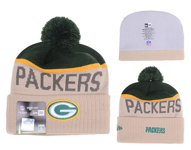 Packers Khaki Fashion Knit Hat YD