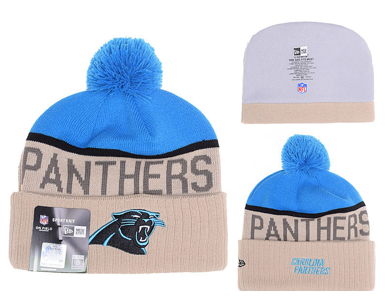 Panthers Khaki Fashion Knit Hat YD