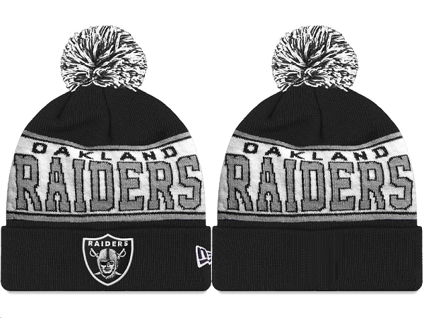 Raiders Black Fashion Knit Hat XDF