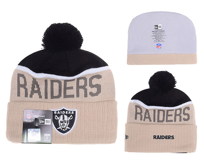 Raiders Khaki Fashion Knit Hat YD