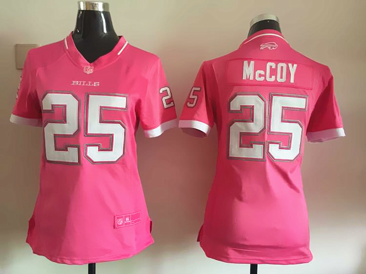 Nike Bills 25 LeSean McCoy Pink Bubble Gum Women Game Jersey