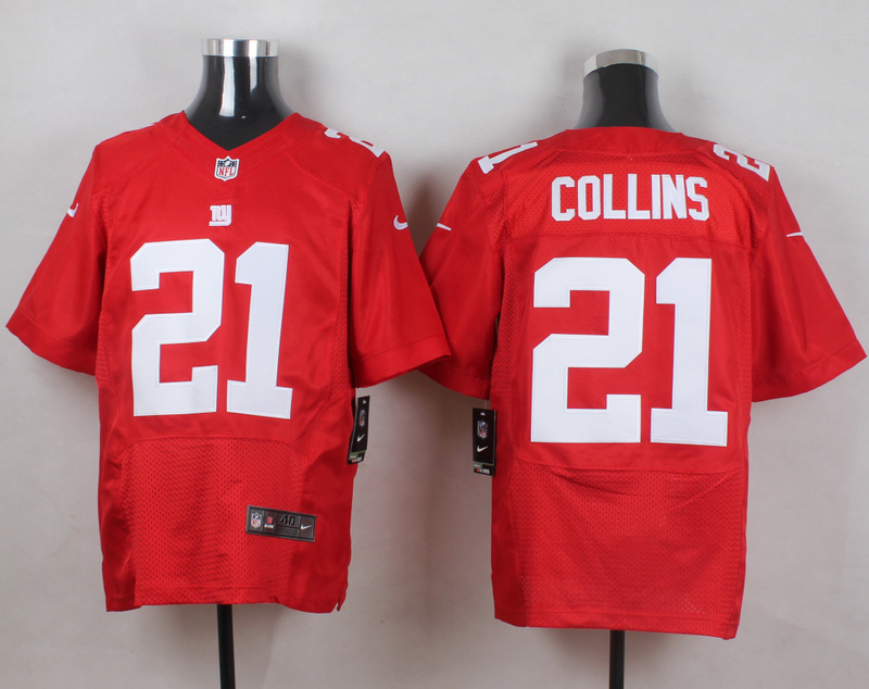Nike Giants 21 Landon Collins Red Elite Jersey