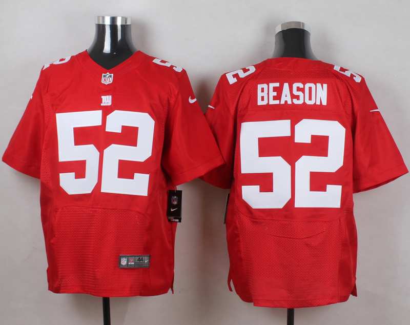 Nike Giants 52 Jon Beason Red Elite Jersey