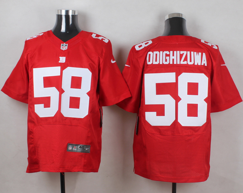 Nike Giants 58 Owa Odighizuwa Red Elite Jersey
