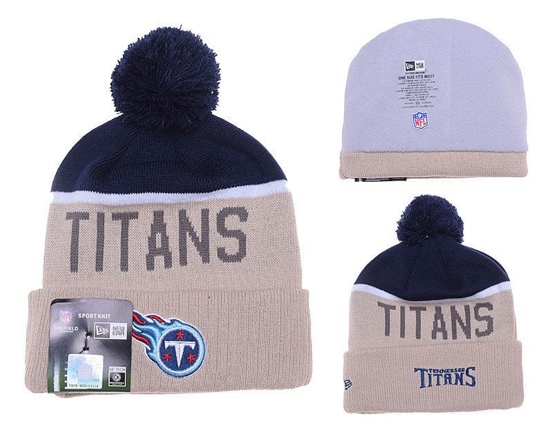 Titans Khaki Fashion Knit Hat YD