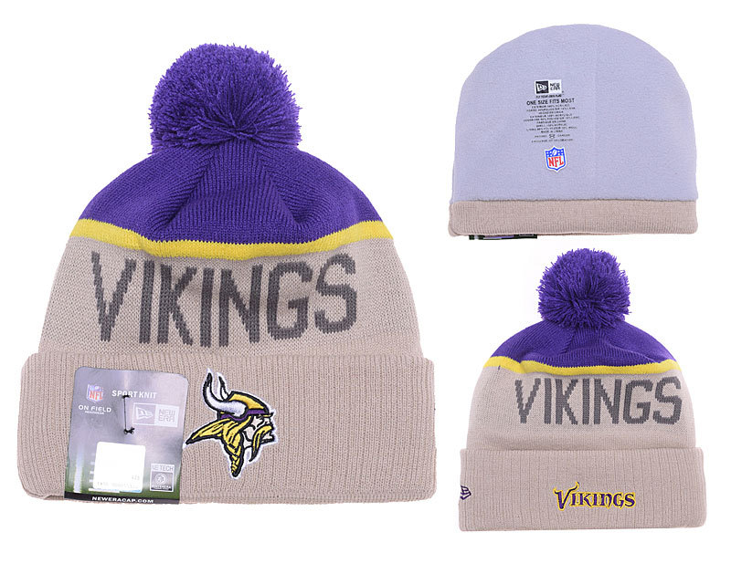 Vikings Khaki Fashion Knit Hat YD