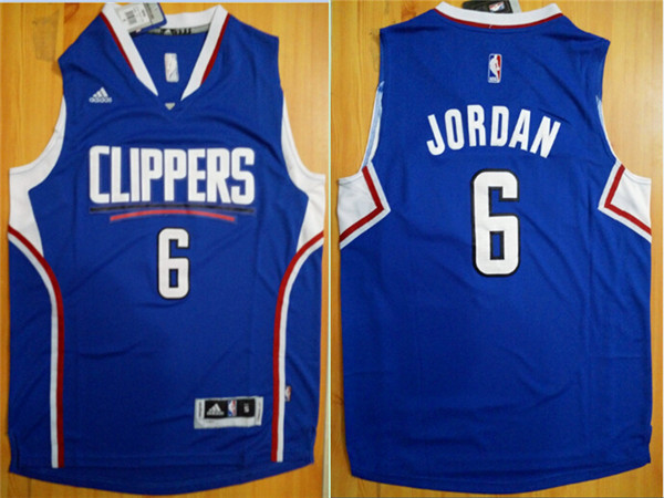 Clippers 6 DeAndre Jordan Blue Swingman Jersey