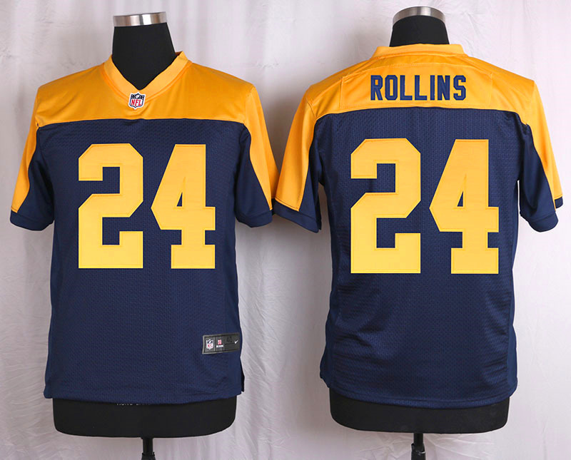 Nike Packers 24 Quinten Rollins Navy Blue Alternate Elite Jersey