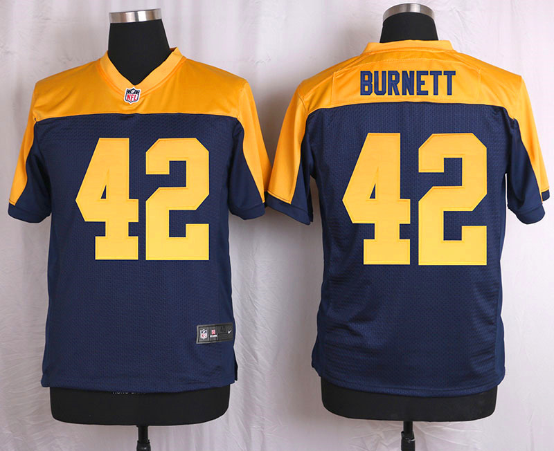 Nike Packers 42 Morgan Burnett Navy Blue Alternate Elite Jersey