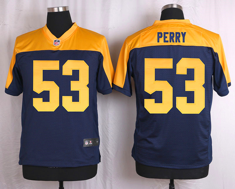 Nike Packers 53 Nick Perry Navy Blue Alternate Elite Jersey