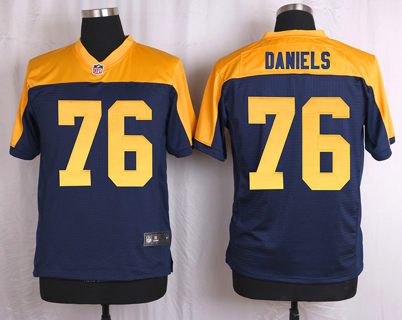Nike Packers 76 Mike Daniels Navy Blue Alternate Elite Jersey