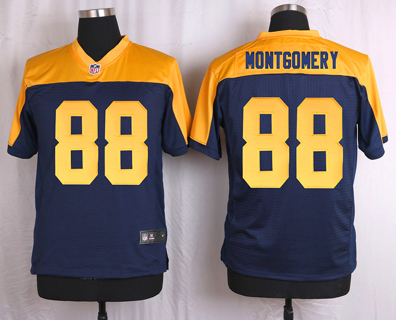 Nike Packers 88 Ty Montgomery Navy Blue Alternate Elite Jersey