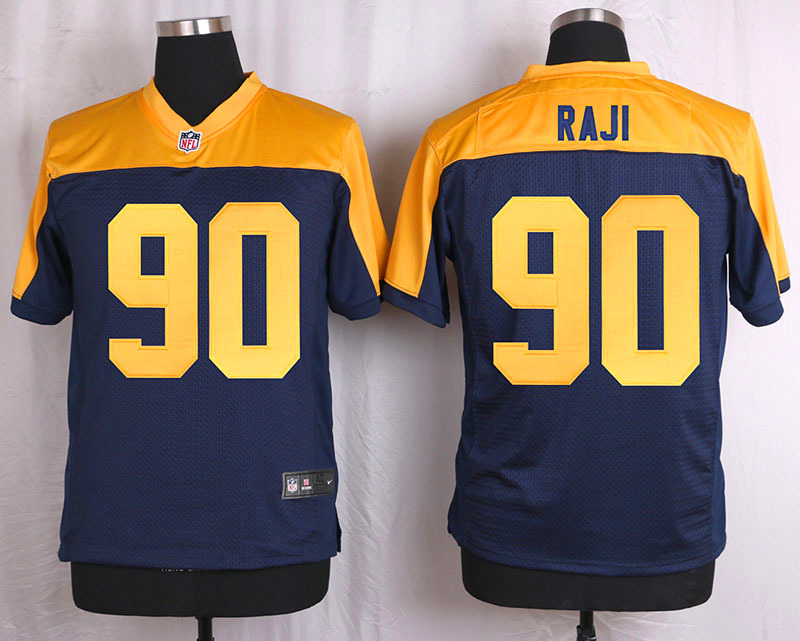 Nike Packers 90 B.J. Raji Navy Blue Alternate Elite Jersey