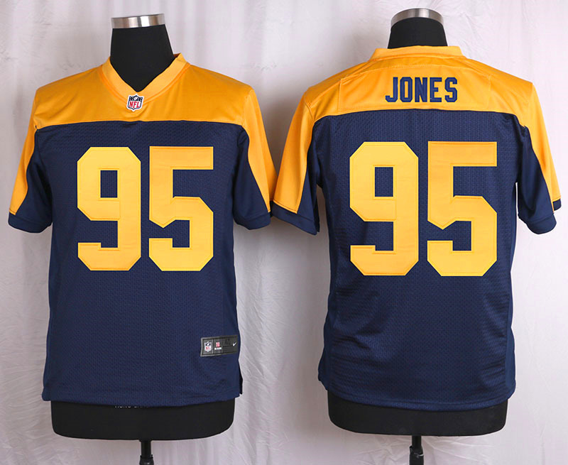 Nike Packers 95 Datone Jones Navy Blue Alternate Elite Jersey