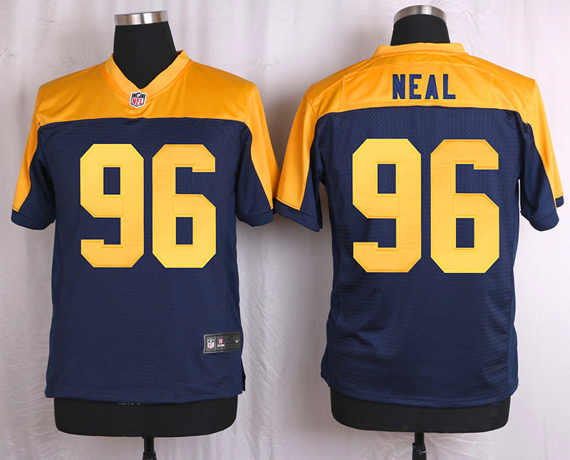 Nike Packers 96 Mike Neal Navy Blue Alternate Elite Jersey