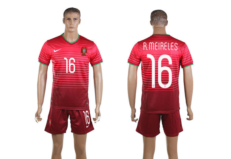 2015-16 Portugal 16 R.MEIRELES Home Jersey