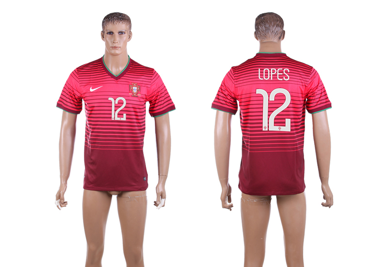 2015-16 Portugal 12 LOPES Home Thailand Jersey