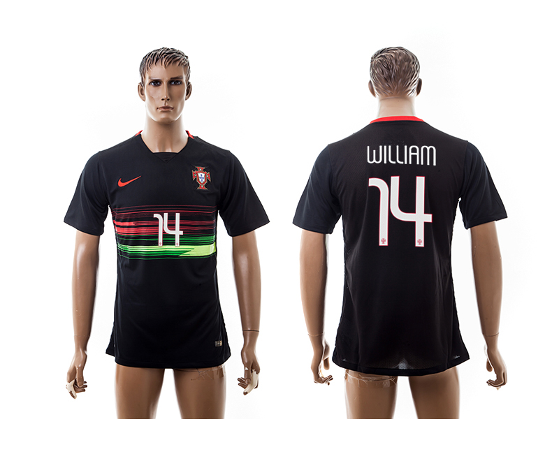 2015-16 Portugal 14 WILLIAM Away Thailand Jersey