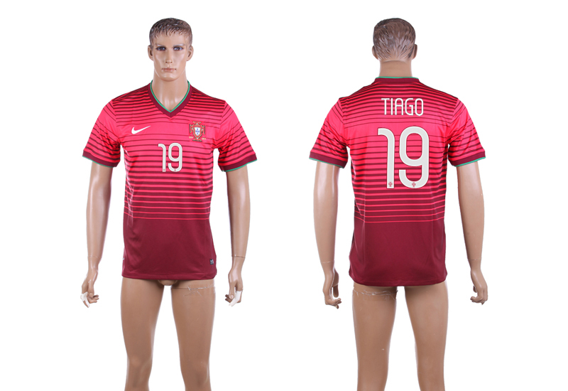 2015-16 Portugal 19 TIAGO Home Thailand Jersey