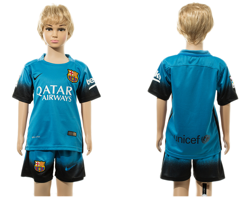 2015-16 Barcelona Third Away Youth Jersey