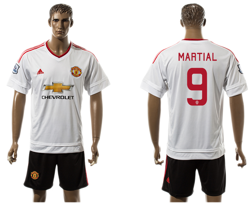 2015-16 Manchester United 9 MARTIAL UEFA Champions League Away Jersey