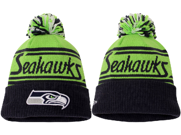 Seahawks Team Logo Fashion Knit Hat XDF