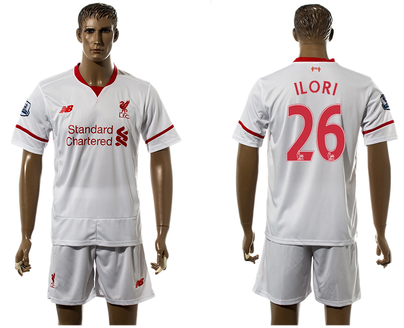 2015-16 Liverpool 26 ILORI Away Jersey
