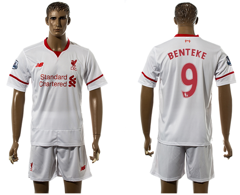 2015-16 Liverpool 9 BENTEKE Away Jersey