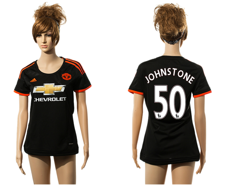 2015-16 Manchester United 50 JOHNSTONE Third Away Women Jersey