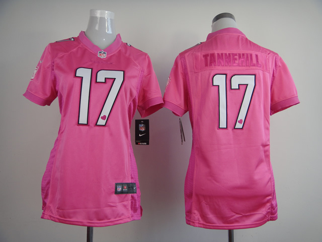 Nike Dolphins 17 Ryan Tannehill Pink Love Women Game Jersey