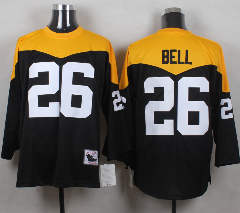 Steelers 26 Le'Veon Bell Black Throwback Jersey