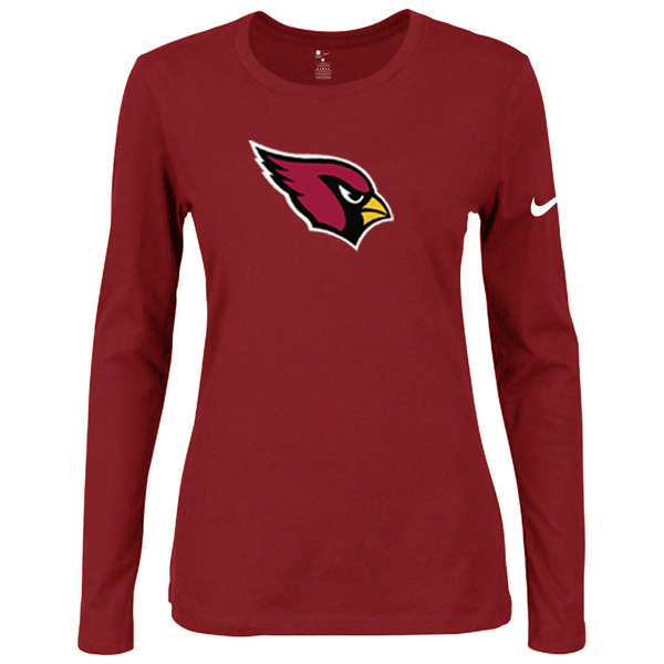 Nike Arizona Cardinals Red Long Sleeve Women T Shirt