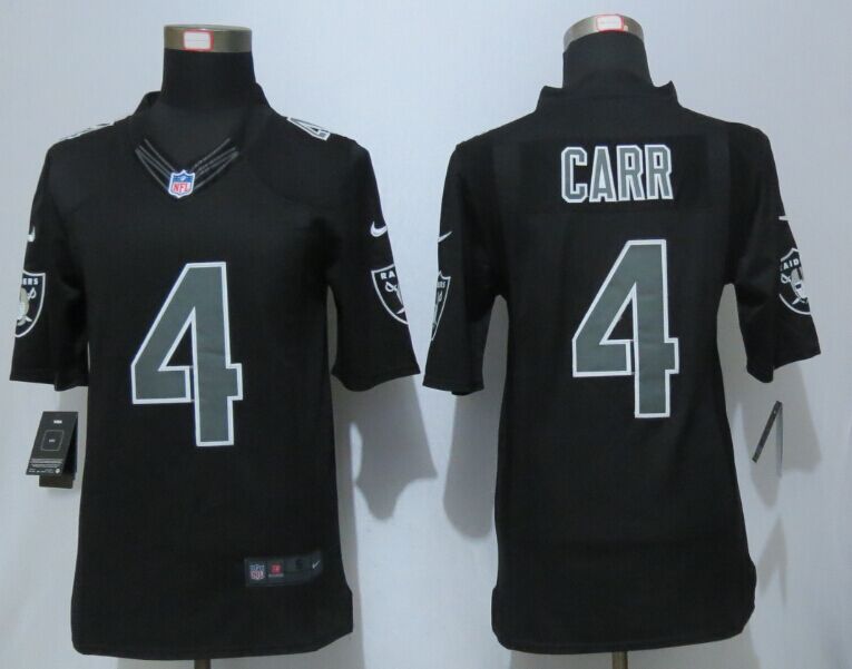 Nike Raiders 4 Derek Carr Impact Limited Black Jersey