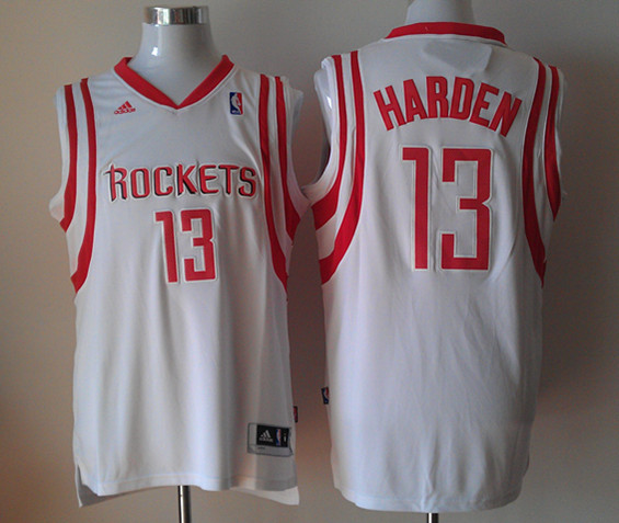 Rockets 13 James Harden White New Revolution 30 Jersey