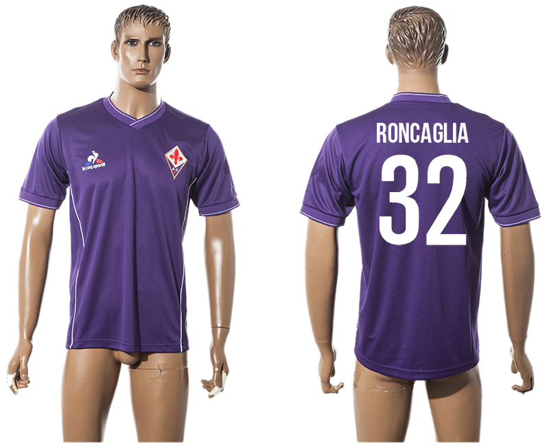 2015-16 ACF Fiorentina 32 RONCAGLIA Home Thailand Jersey