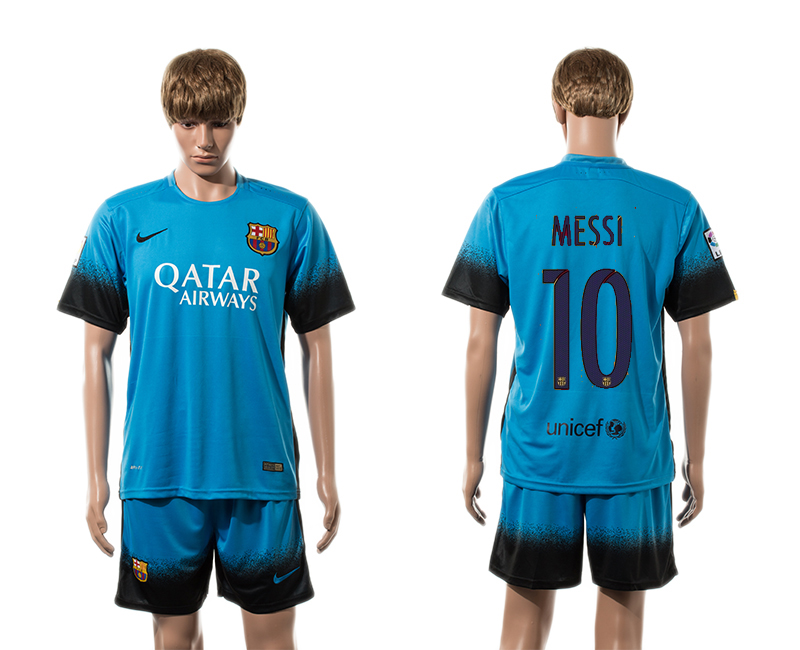 2015-16 Barcelona 10 MESSI Third Away Jersey