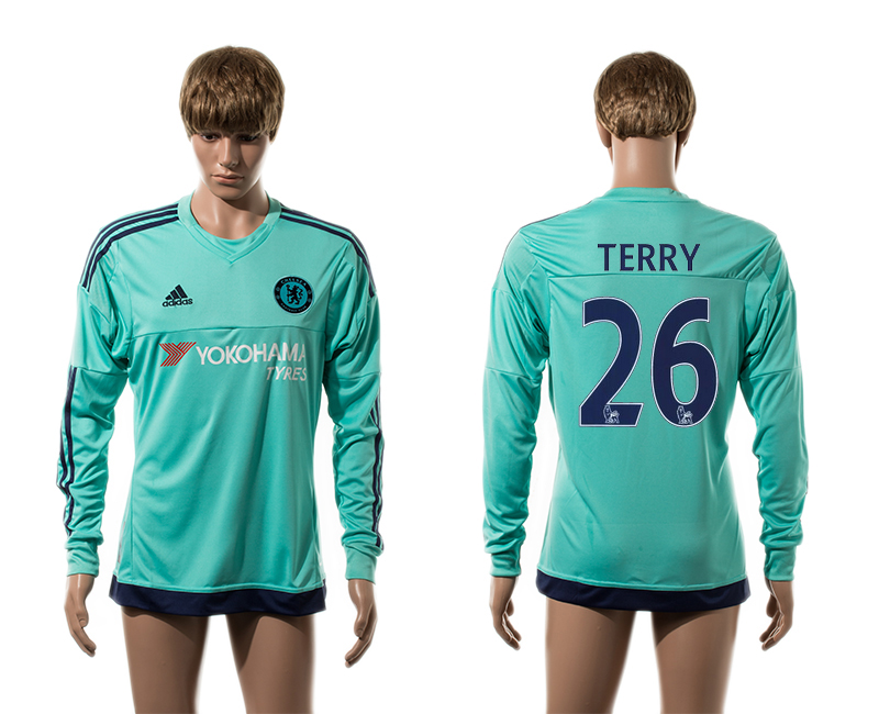 2015-16 Chelsea 26 TERRY Goalkeeper Long Sleeve Thailand Jersey