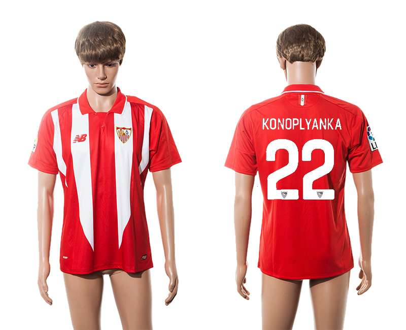 2015-16 Sevilla 22 KONOPLYANKA Home Thailand Jersey 2015-16 Sevilla 22 KONOPLYANKA Home Thailand Jersey