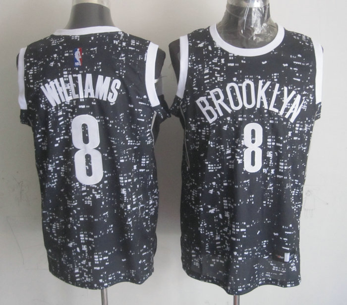 Nets 8 Deron Williams Black City Luminous Jersey