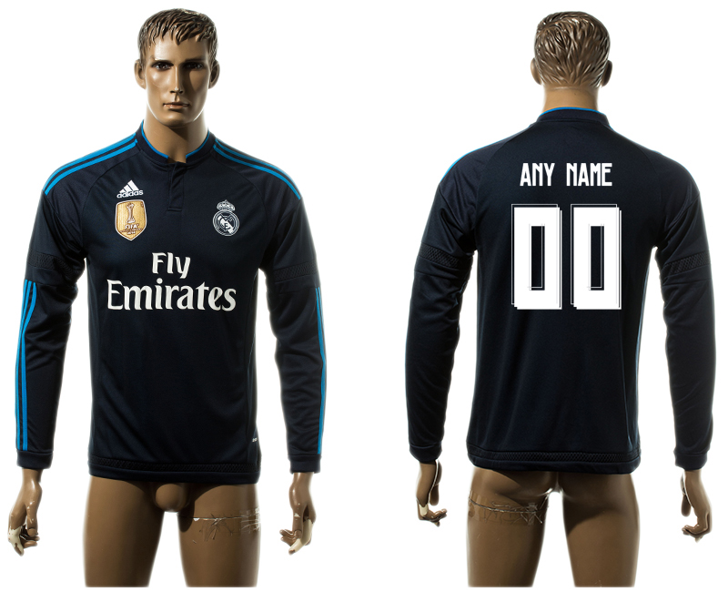 2015-16 Real Madrid Customized Third Away Thailand Jersey