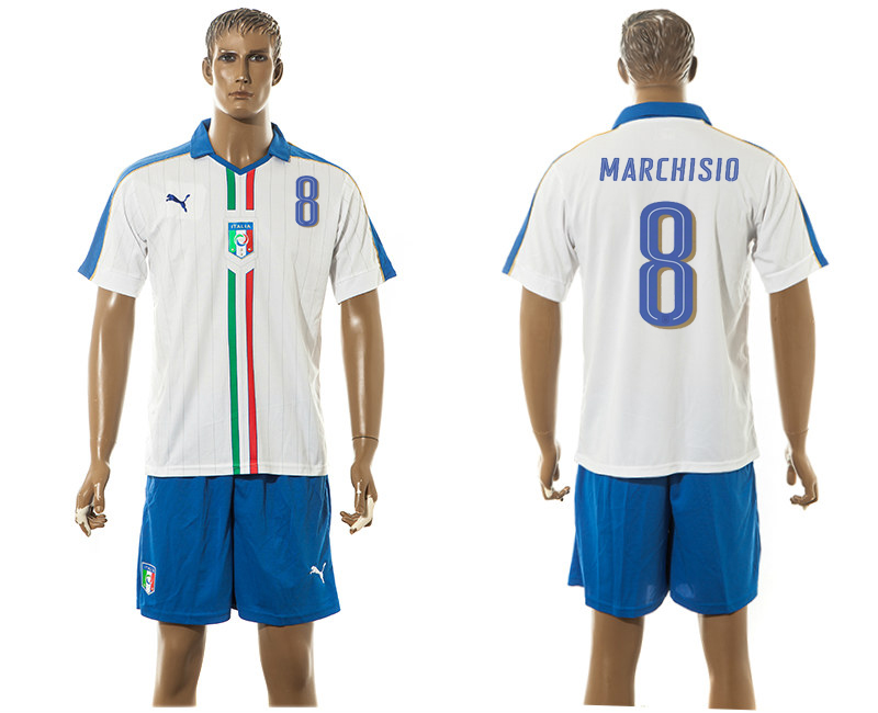Italy 8 MARCHISIO UEFA Euro 2016 Away Jersey Italy 8 MARCHISIO UEFA Euro 2016 Away Jersey
