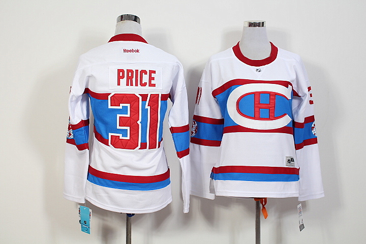 Canadiens 31 Carey Price White Women Reebok Jersey
