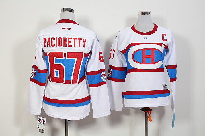 Canadiens 67 Max Pacioretty White Women Reebok Jersey - Click Image to Close